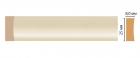 D046-61 Молдинг DECOMASTER D046-61 (25*8*2400мм) дюрополимер