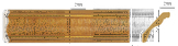 172-4 Плинтус потолочный DECOMASTER 172-4 (71*71*2400мм) дюрополимер