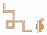 157-3-553 Декоративный угловой элемент DECOMASTER 157-3-553 (300*300мм) дюрополимер