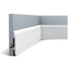 SX104 плинтус  гибкий под покраску Дюрополимер (200x14,8x1,7) ORAC