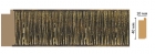 109-28 Молдинг DECOMASTER 109-28 (40*10*2400мм) дюрополимер