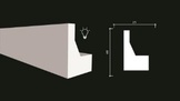 DD616/Молдинг с отражателем (40х25x2000мм)/38 дюрополимер