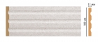 D201-19D ДМ Пилястра / молдинг Decomaster D201-19D ДМ (100*11*2400)
