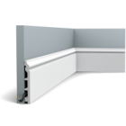 SX118 плинтус под покраску Дюрополимер (200x13,8x1,8) ORAC