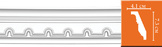 95112F Плинтус потолочный с рисунком DECOMASTER 95112F гибкий (73*41*2400мм) полиуретан