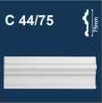 Молдинг настенный экструдированный С44/75 (75х15х2000 мм)