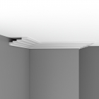 DP 375 Плинтус потолочный гладкий DECOMASTER DP375 (65*158*2400мм) полиуретан