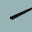Профиль алюминиевый завершающий JA260-PB black 2.9m/100