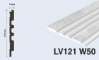  LV121 W50 Панель стеновая  (120мм х 12мм х 2.7м) полосы рейки дюрополимер HIWOOD