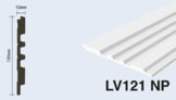  LV121 NP Панель стеновая  (120мм х 12мм х 2.7м) полосы рейки дюрополимер HIWOOD