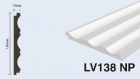 LV138 NP Панель стеновая  (120мм х 12мм х 2.7м) полосы рейки дюрополимер HIWOOD