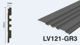  LV121 GR3 Панель стеновая  (120мм х 12мм х 2.7м) полосы рейки дюрополимер HIWOOD