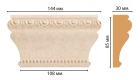 D202-18D Капитель DECOMASTER D202-18D (144*85*30мм) дюрополимер