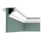 C200F карниз гибкий фриз профиль потолочный полиуретан (200x6,5x5,7)ORAC