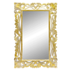 206113 Рама резная для зеркала Флоренция 80х120 inside 52х91 см White Gold